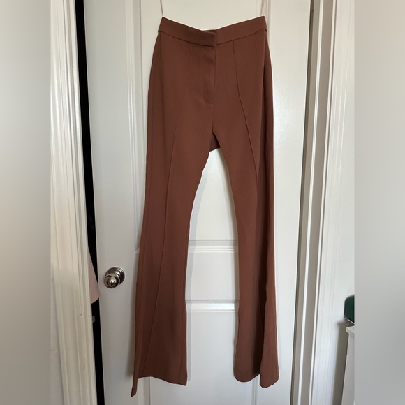 high-waisted flared trousers - Picture 6 of 10